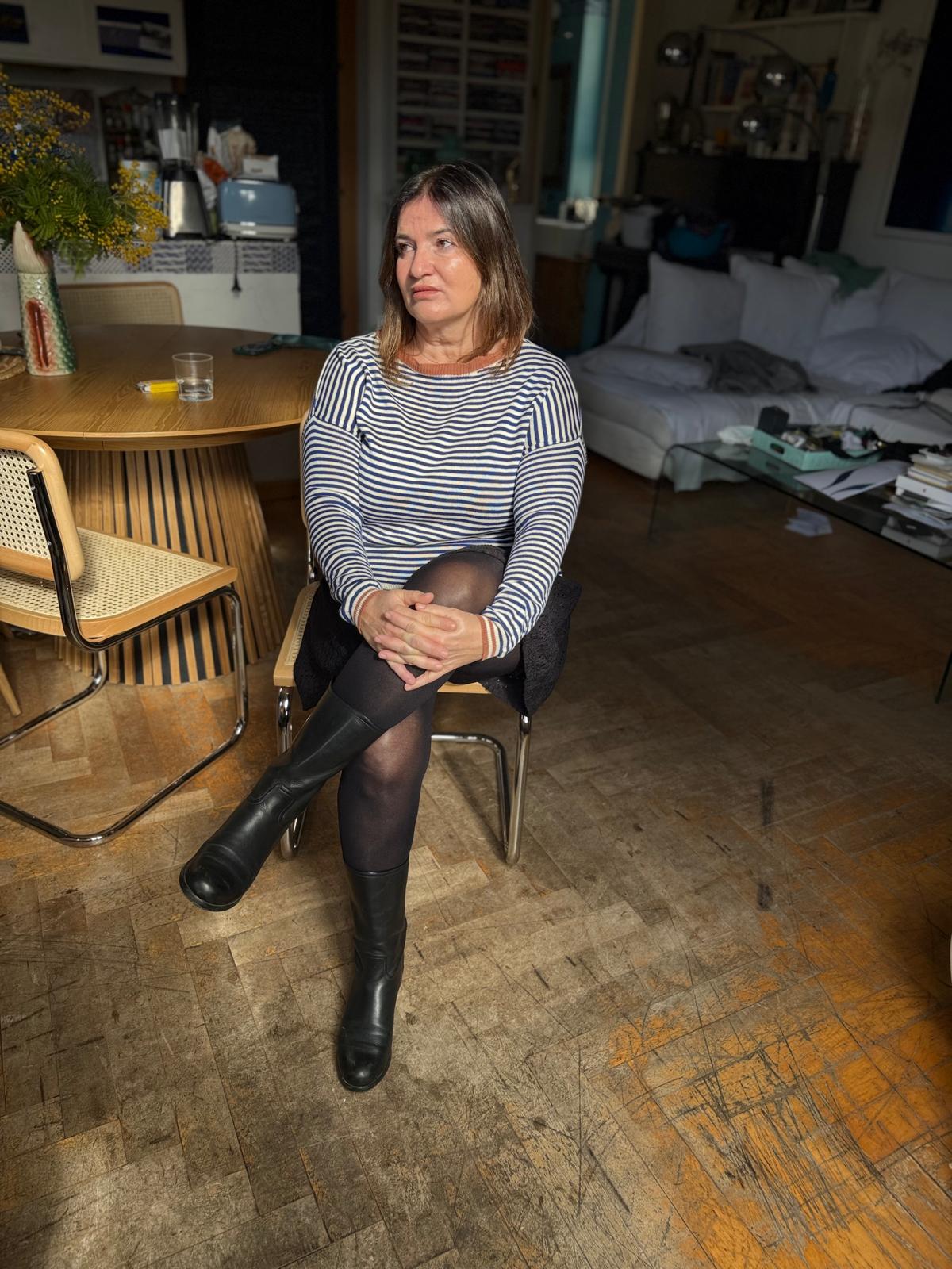 Maglioncino a righe 100% cotone